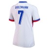 Original Fußballtrikot Frankreich Griezmann 7 Auswärtstrikot EURO 2024 Für Damen